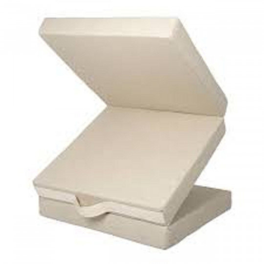 Składany materac gościnny w kolorze szarym 67 x 189 x 9 cm