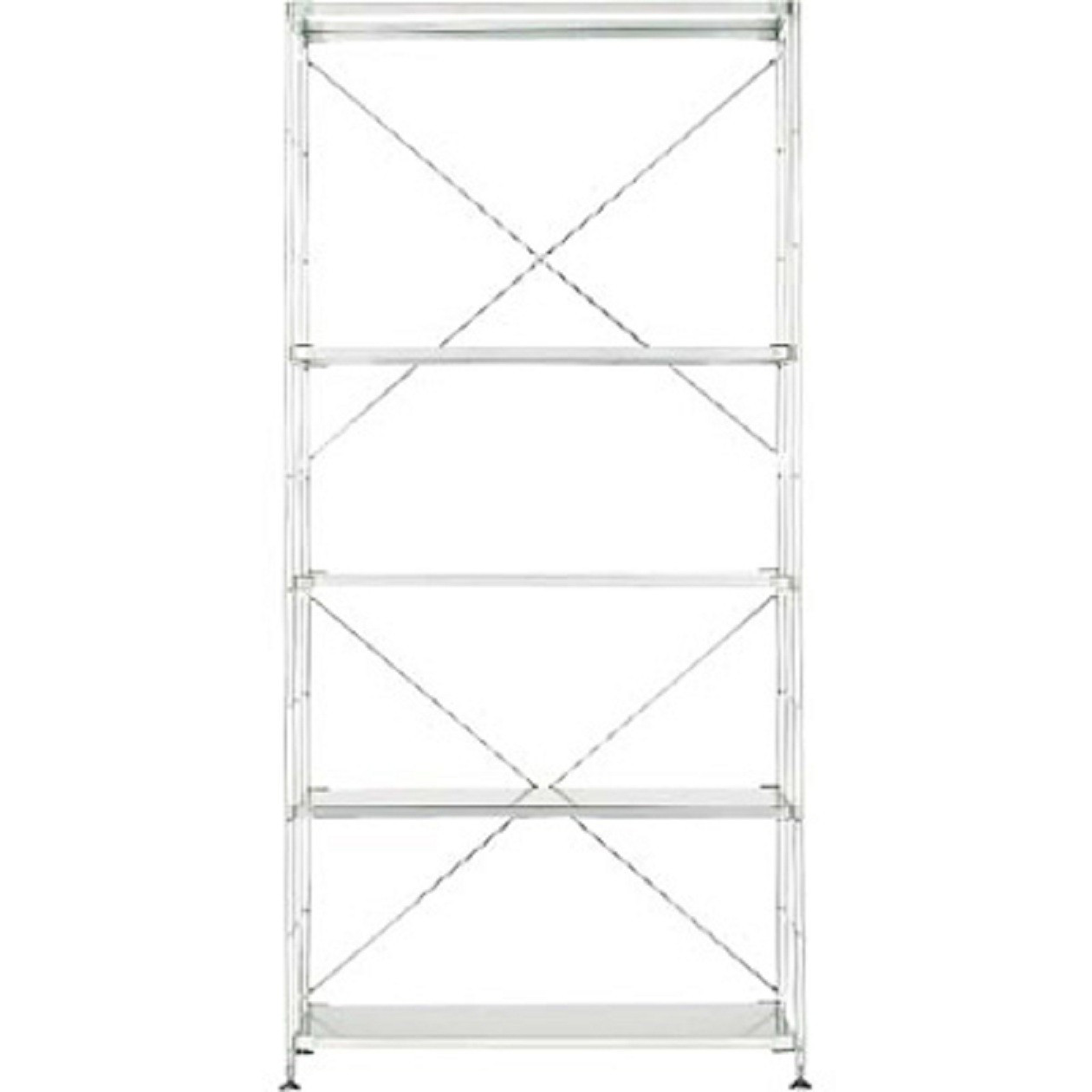 Szeroki regał stalowy z 5 półkami 86 x 41 x 175,5cm