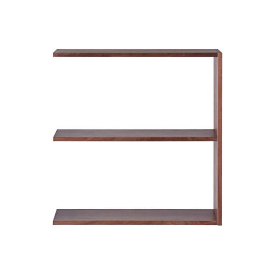 Dostawiany, szeroki regał orzech z 2 półkami 79,5 x 28,5 x 81,5cm