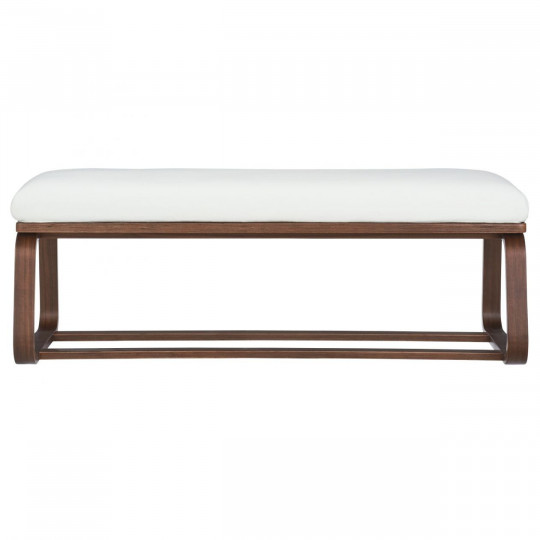LD Ławka tapicerowana orzech 115x46x40,5cm
