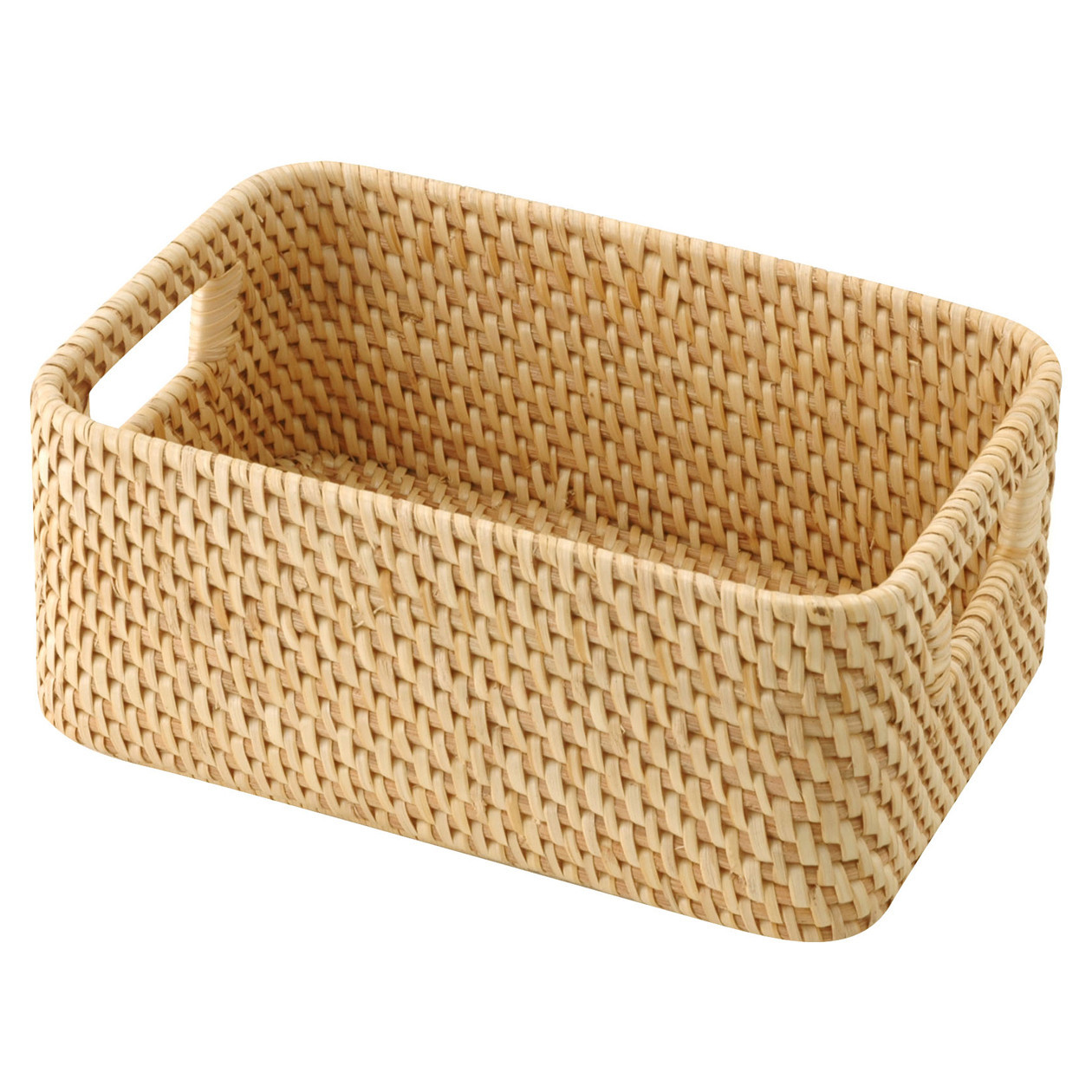 Mały kosz rattanowy 15 x 22 x 9 cm