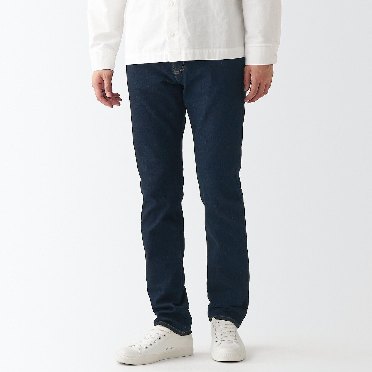 Jeansy slim ciemny navy
