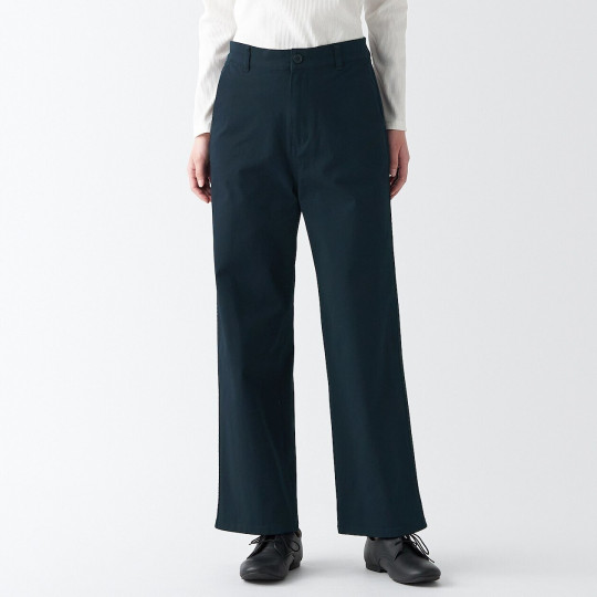 Spodnie chino szerokie navy