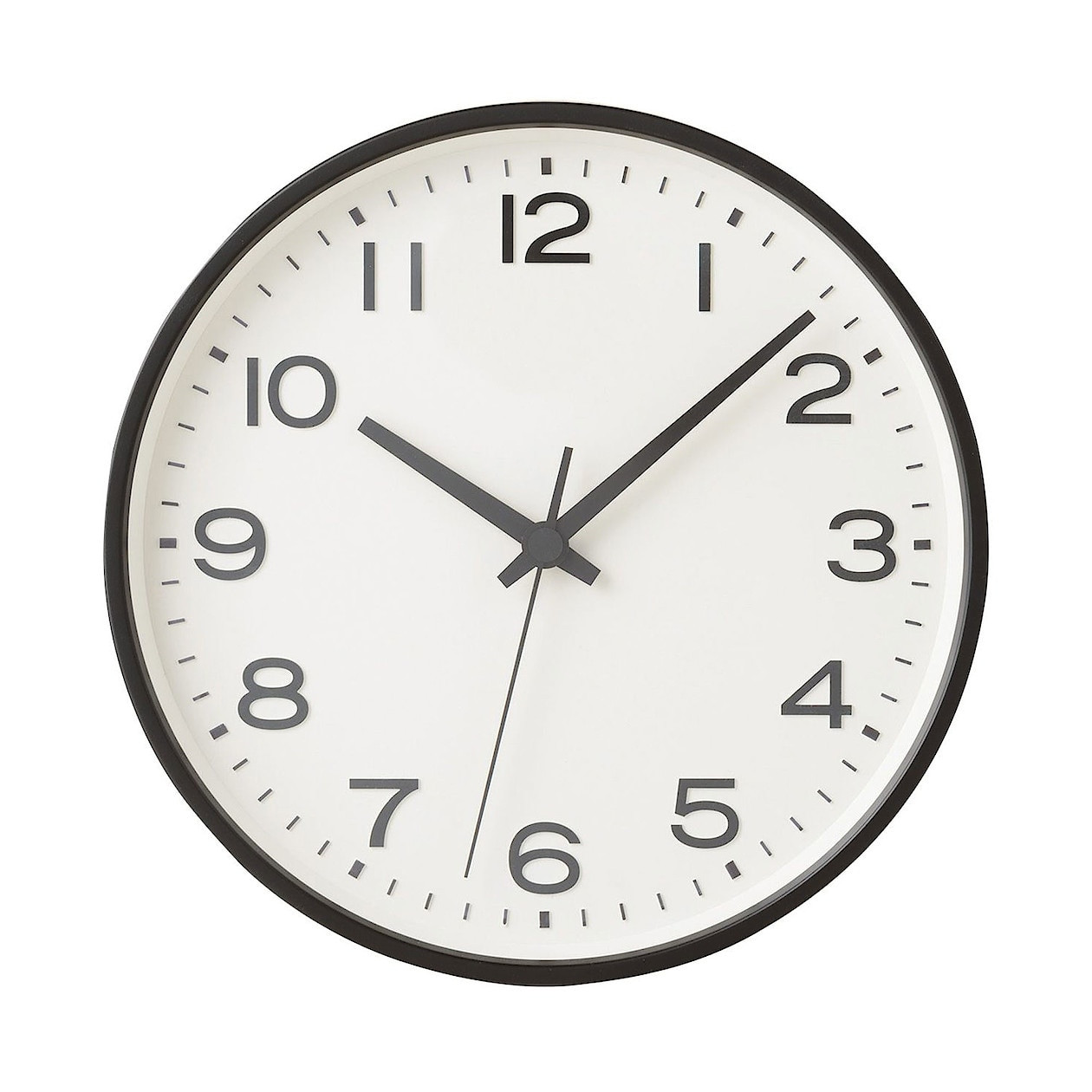 Zegar analogowy 26cm czarny