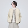 Bluza z polaru rozpinana kremowa