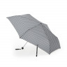 Parasol składany w czarno-białą kratkę