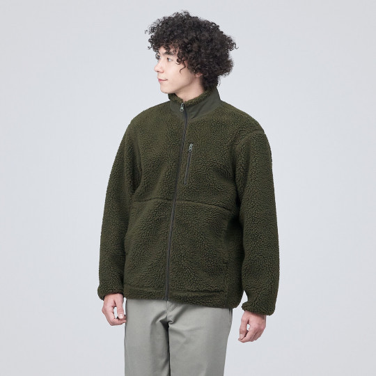 Bluza z polaru rozpinana khaki