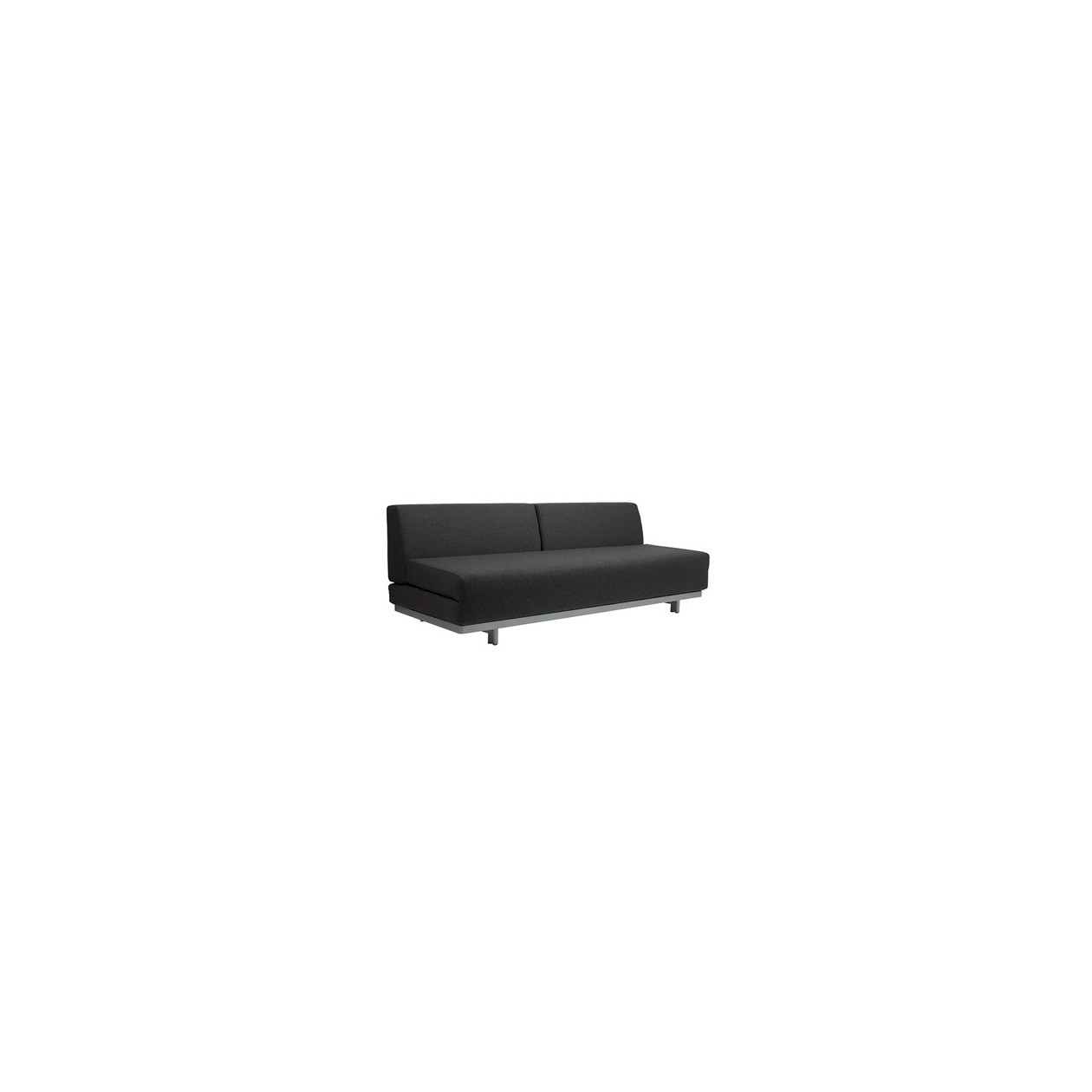 Filcowa, rozkładana sofa T2 w kolorze grafitowym 195 x 86 x 71cm