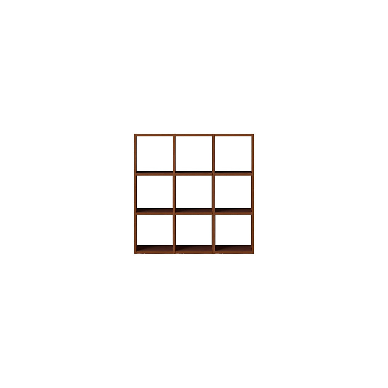 Regał orzech zestaw 3x3 122 x 28,5 x 121cm