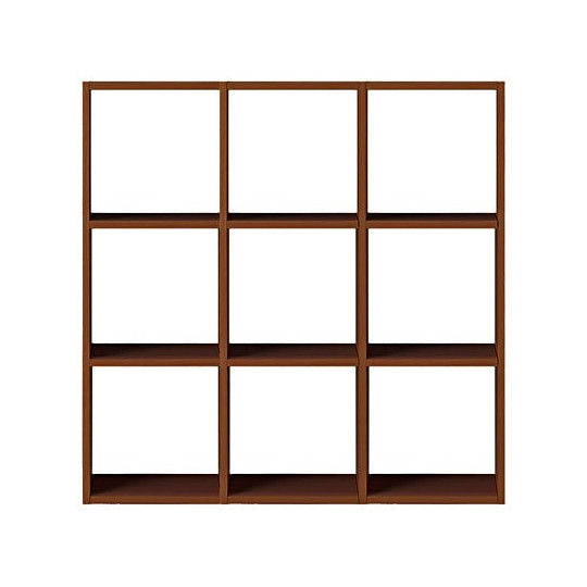 Regał orzech zestaw 3x3 122 x 28,5 x 121cm