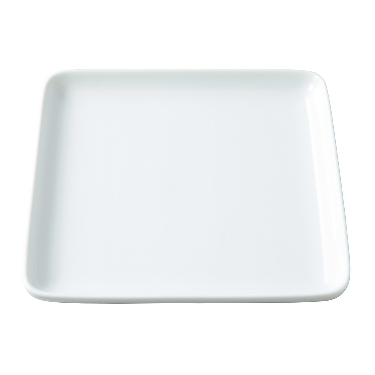 Talerz kwadratowy o długości 18cm wykonany z porcelany Hakuji