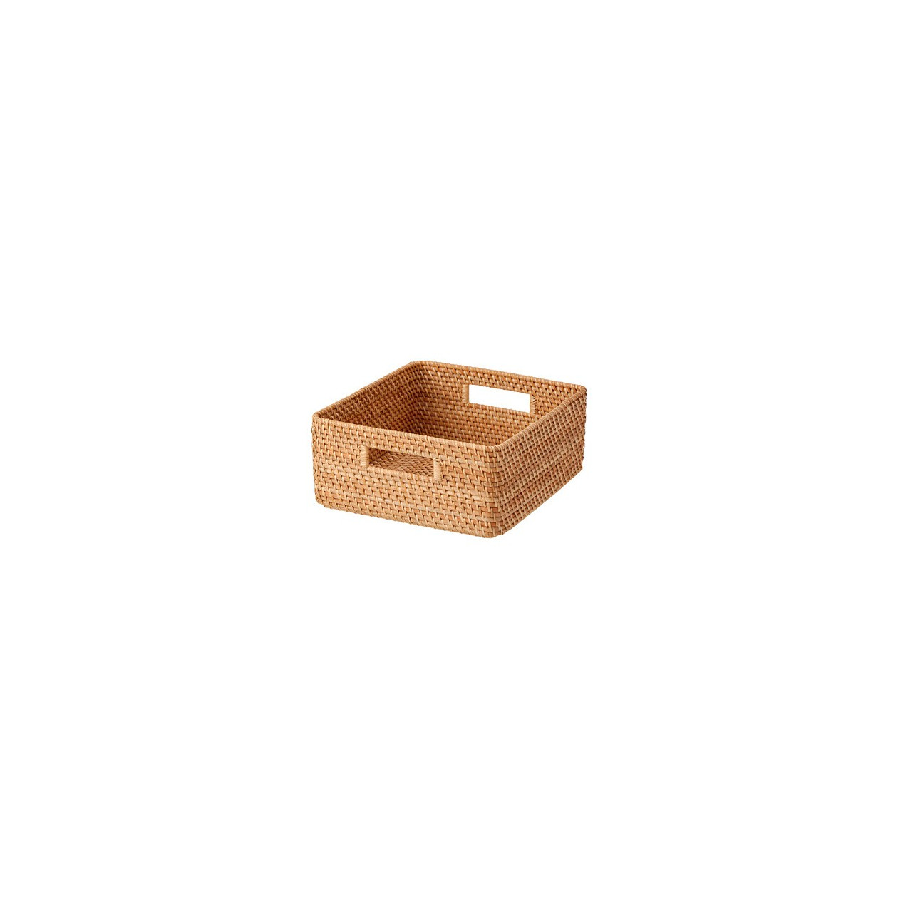Kwadratowy kosz rattanowy 35 x 36 x 16 cm