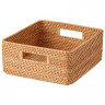 Kwadratowy kosz rattanowy 35 x 36 x 16 cm