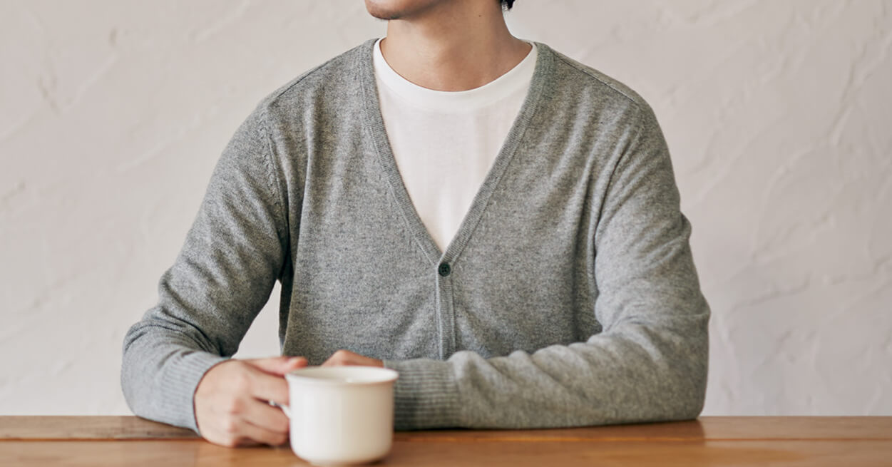 Męski sweter MUJI z wełny merino
